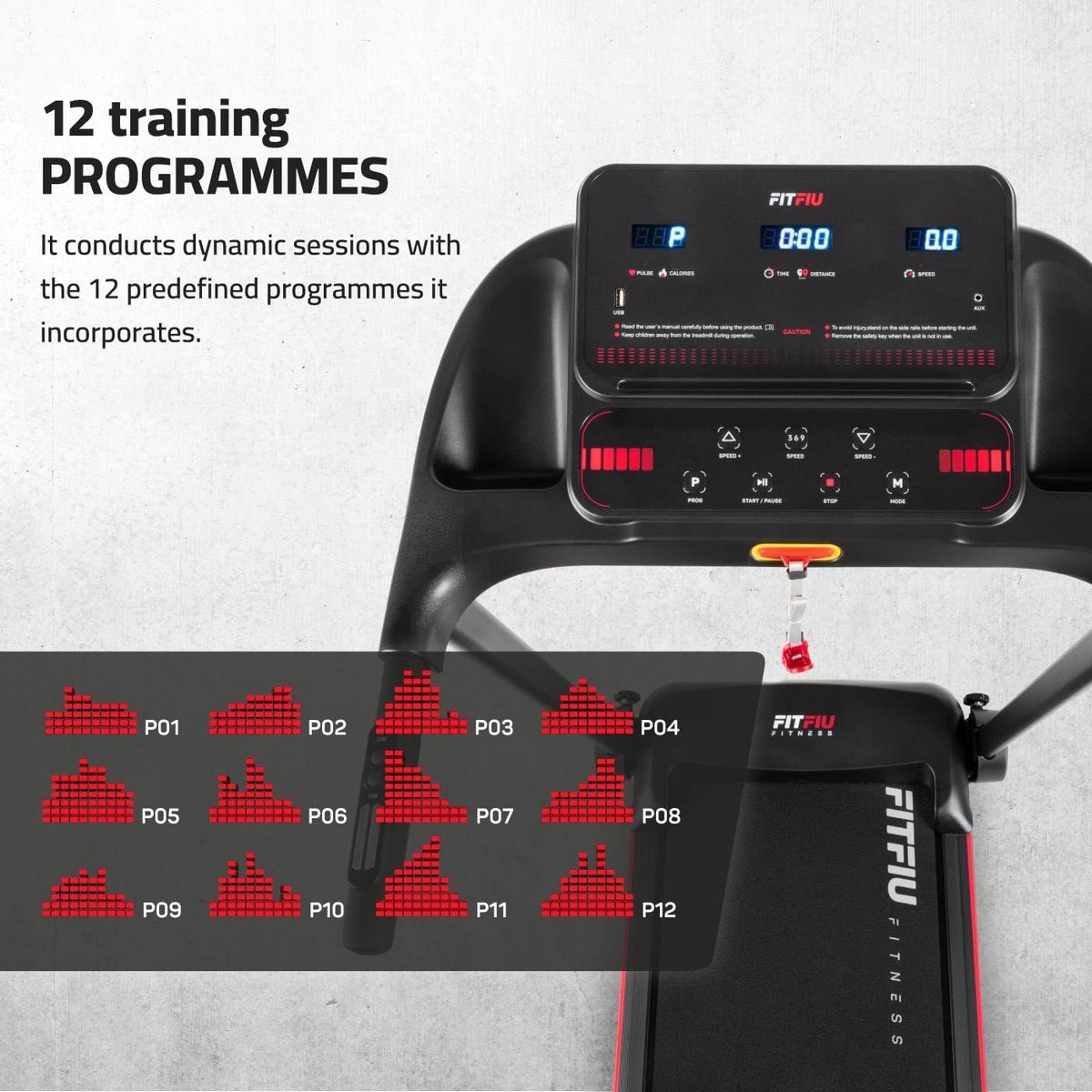 Opvouwbare loopband - Thuis fitnessapparaat - Cardio training - App connectiviteit - 10 km/u - Zwart