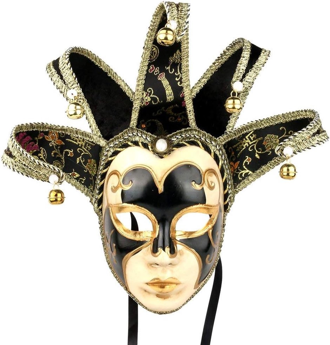 Venetiaans Muziekmasker voor Carnaval en Feestjes - Uniek, Handgemaakt en Kleurrijk Decoratief Accessoire