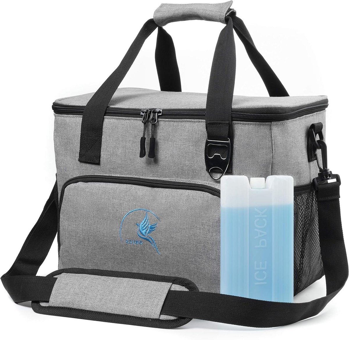Koeltas - Isolatietas - Buitenactiviteiten - Geïntegreerde flesopener - 30 liter - Blauw