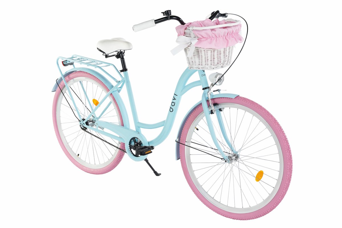 Davi Lila – Stadsfiets – 28 inch – 1 versnelling – Blauw Roze