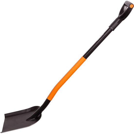 Zandschep van koolstofstaal 124 cm voor bouw en tuinwerk met D-greep EU-made Shoval van Merkloos	 — afbeelding 4