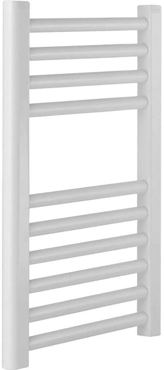 SnelShoppen - Rechte Verwarmde Handdoekhouder voor Centrale Verwarming - Handdoekradiator Wit (500 x 600) - Luxe en Functionele Badkameraccessoire