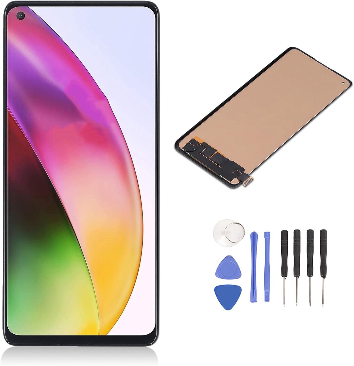 AMOLED Schermvervanging 6.55 Inch Touchscreen Digitizer voor IN2013 IN2017 IN2015 IN2010 IN2019, 2400x1080 Resolutie met Gereedschap voor Eenvoudige Installatie