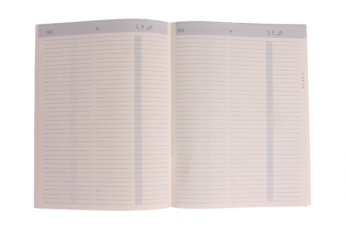 Brepols - ABC Adresboekje - ABC Bretime - 13,6 x 20,8 cm - Creme - Ongedateerd