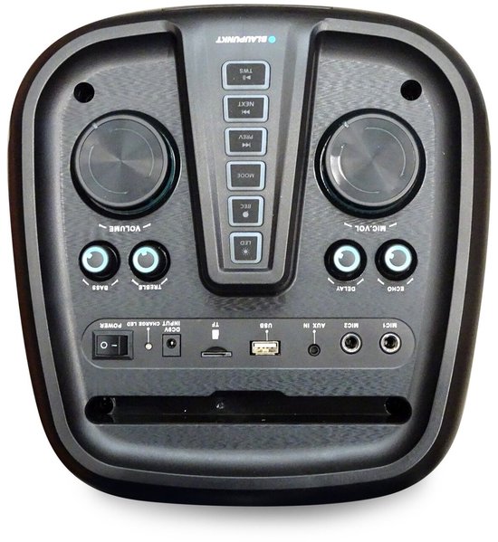 Blaupunkt BLP3963 Partybox met Microfoon - Bluetooth Karaokespeaker - LED-verlichting - 40 W RMS - Zwart van Blaupunkt — afbeelding 3