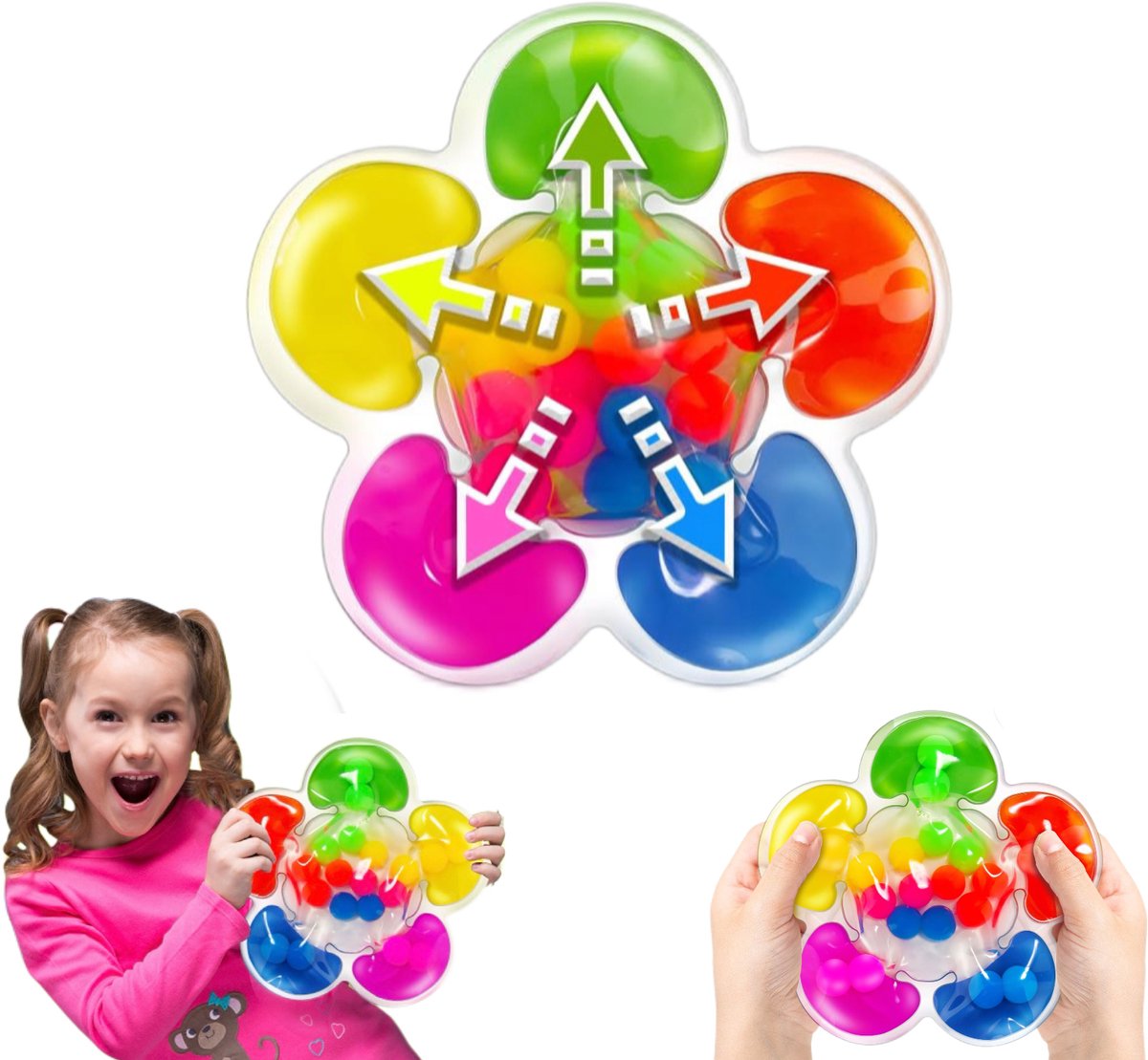 Bloemvormig Sensorisch Kleursorteerspeelgoed voor Peuters (1-3 Jaar) - Kleurmatching Fidget Toy, Montessori Educatief Speelgoed voor Rust, Fijne Motoriek en Autisme