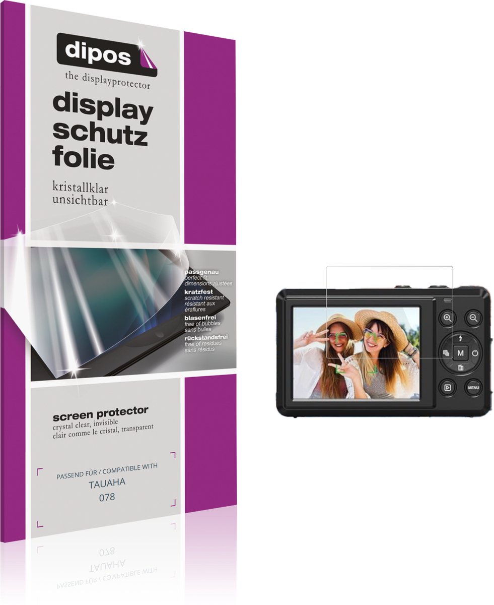 dipos – 4x Beschermfolie geschikt voor TAUAHA 78 | Krasbestendige & heldere Screenprotector Ultra-Thin