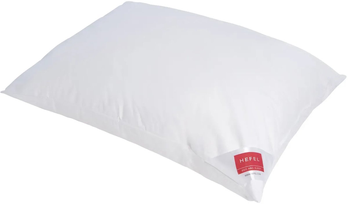 Hefel Silver Dons Firm Hoofdkussen 60 x 60 cm wit