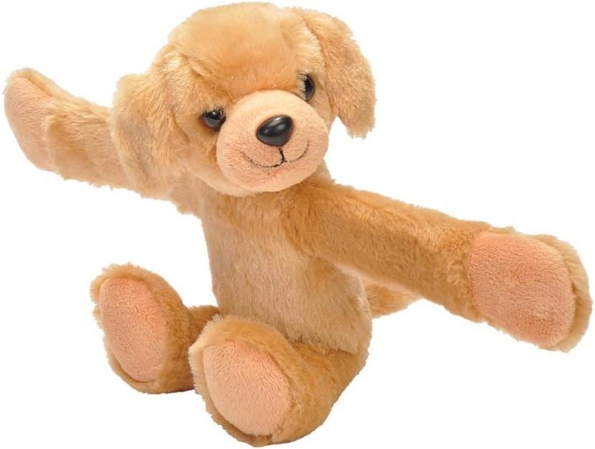 Knuffel Armband - Pluche Dier - Kinderen Vervoeren - Klik Armband - 20 cm - Geel