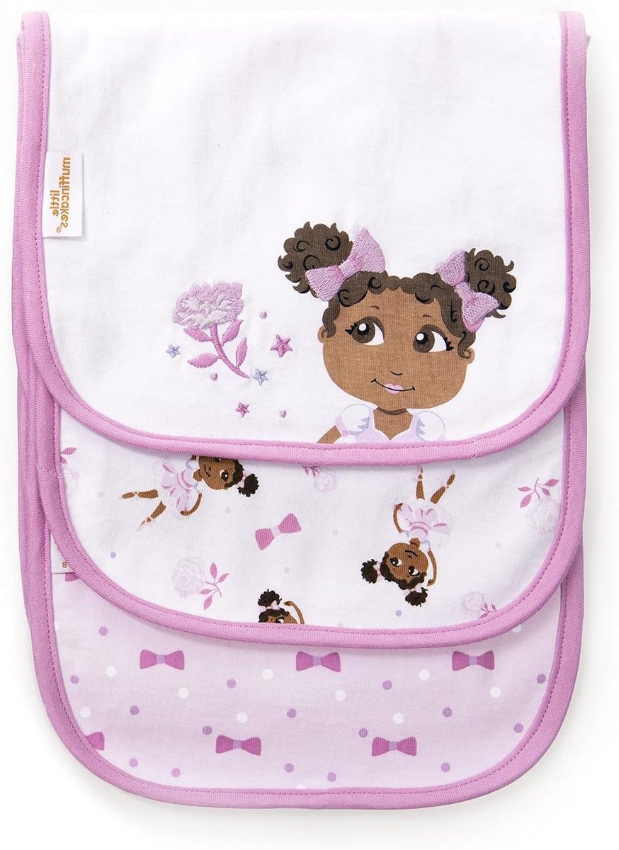 Baby Spuugdoeken - Kwijlslabbetjes - Kleding Beschermen - Zeer Absorberend - 3 Stuks - Roze