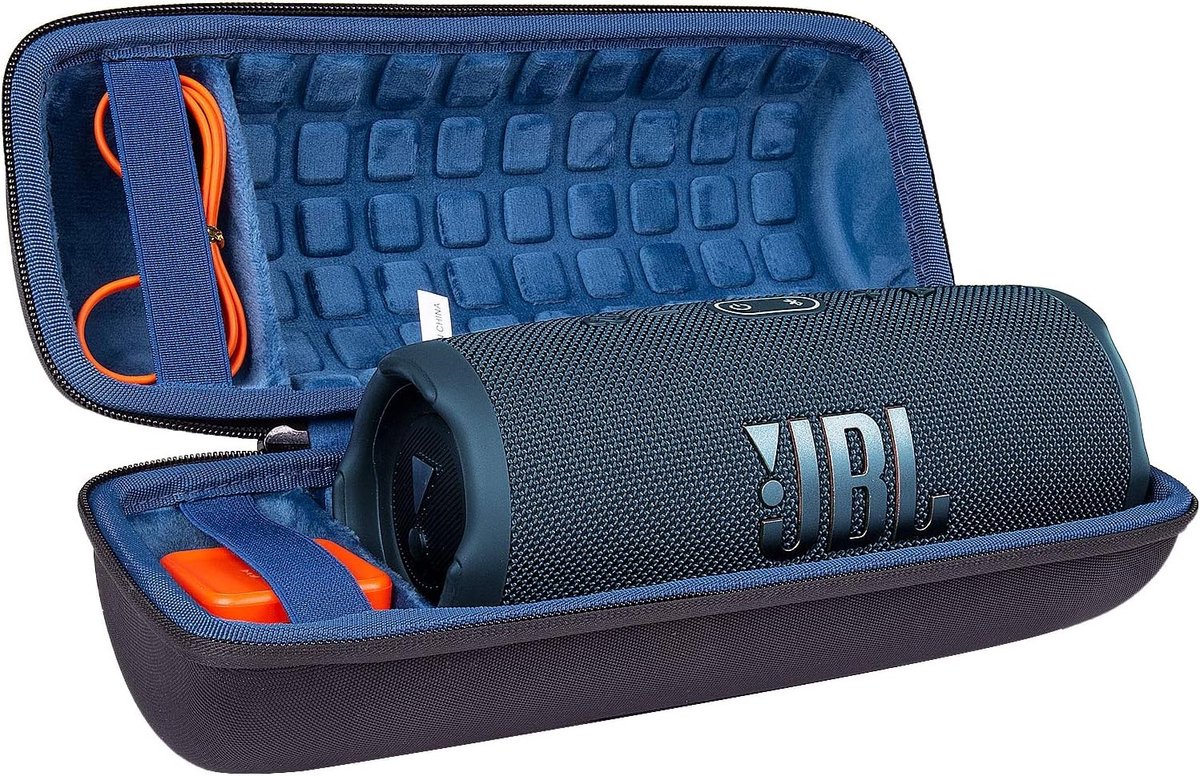 EVA Hard Travel Case voor JBL Charge 4 en Charge 5 - Bescherming voor Draagbare Bluetooth Speaker, Inclusief Accessoires