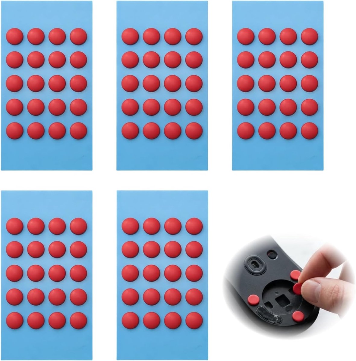 Set van 100 muisvoetjes voor gaming en kantoor, ultrasnel scrollen, precisie en grip verbeteren, ideaal voor muisoptimalisatie
