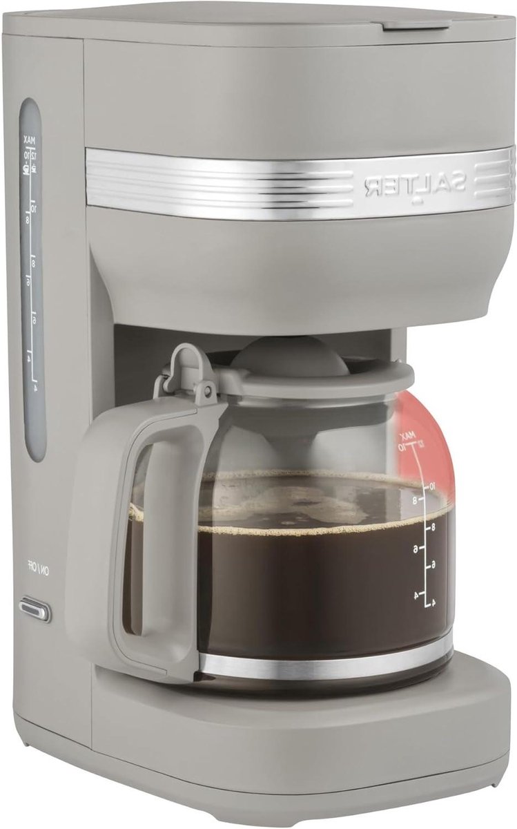 Filterkoffieapparaat - Drip machine - Dagelijks koffie zetten - Warmhoudfunctie - 15 Liter kan - Taupe
