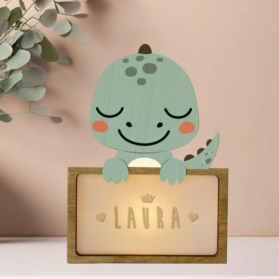 Vintiun lamp - Dino - Duurzaam hout - Kinderen & Baby's van Vintiun — afbeelding 3
