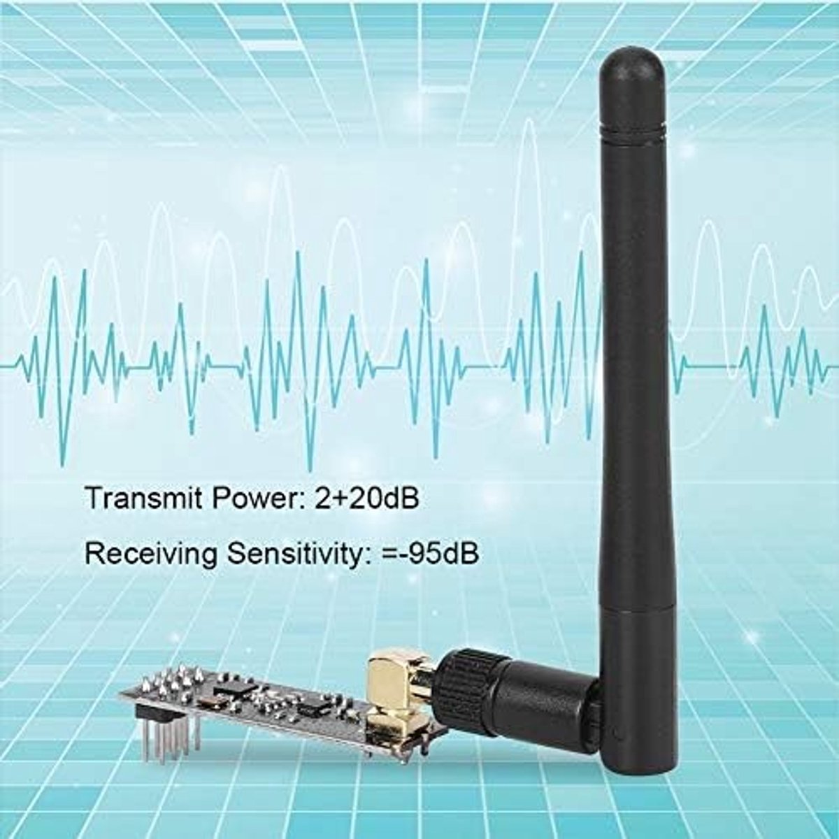 Draadloze RF Transceiver Module 2.4G met Antenne, PA en LNA - Geschikt voor Arduino en IoT Toepassingen