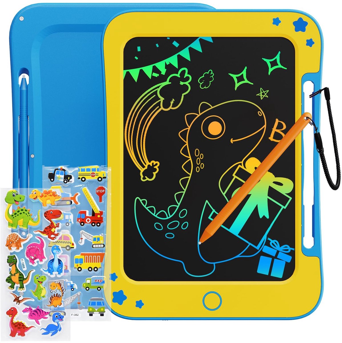 SnelShoppen - TEKFUN Tekentablet voor Kinderen 8,5 Inch, LCD-Schrijftablet, Educatief Speelgoed voor Jongens en Meisjes, Magische Leisteen, Verjaardag