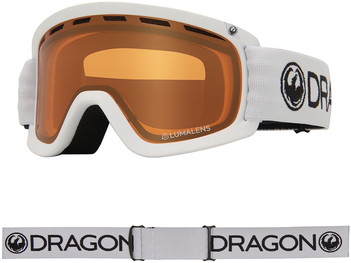 Dragon Alliance D2 Skibril - White/Amber