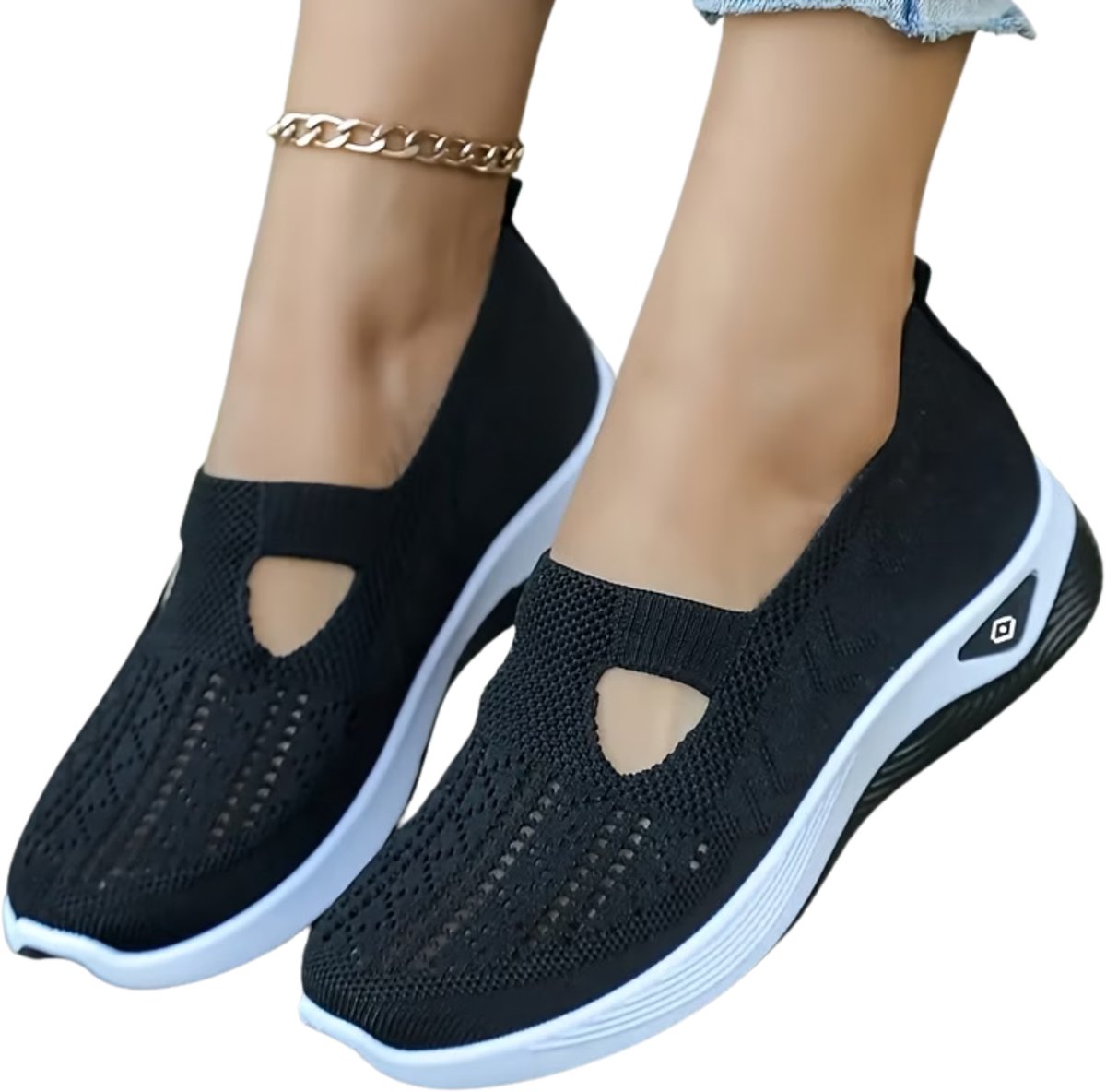 Currero Schoenen Dames Sneakers Comfortabel Slippers Casual Volwassenen 43 Zwart