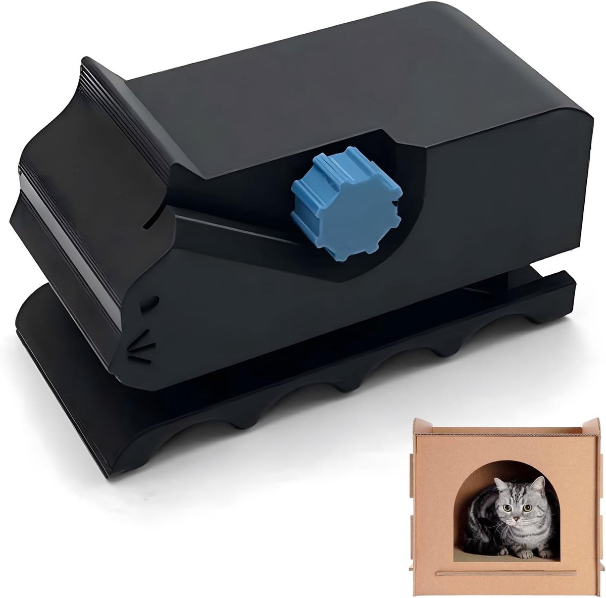 3D Geprinte Katvormige Karton Snijder voor DIY Snijmachines, Perfect voor Handgemaakte Katbedden en Krabmeubels, Karton Snijden en Creatief Knutselen