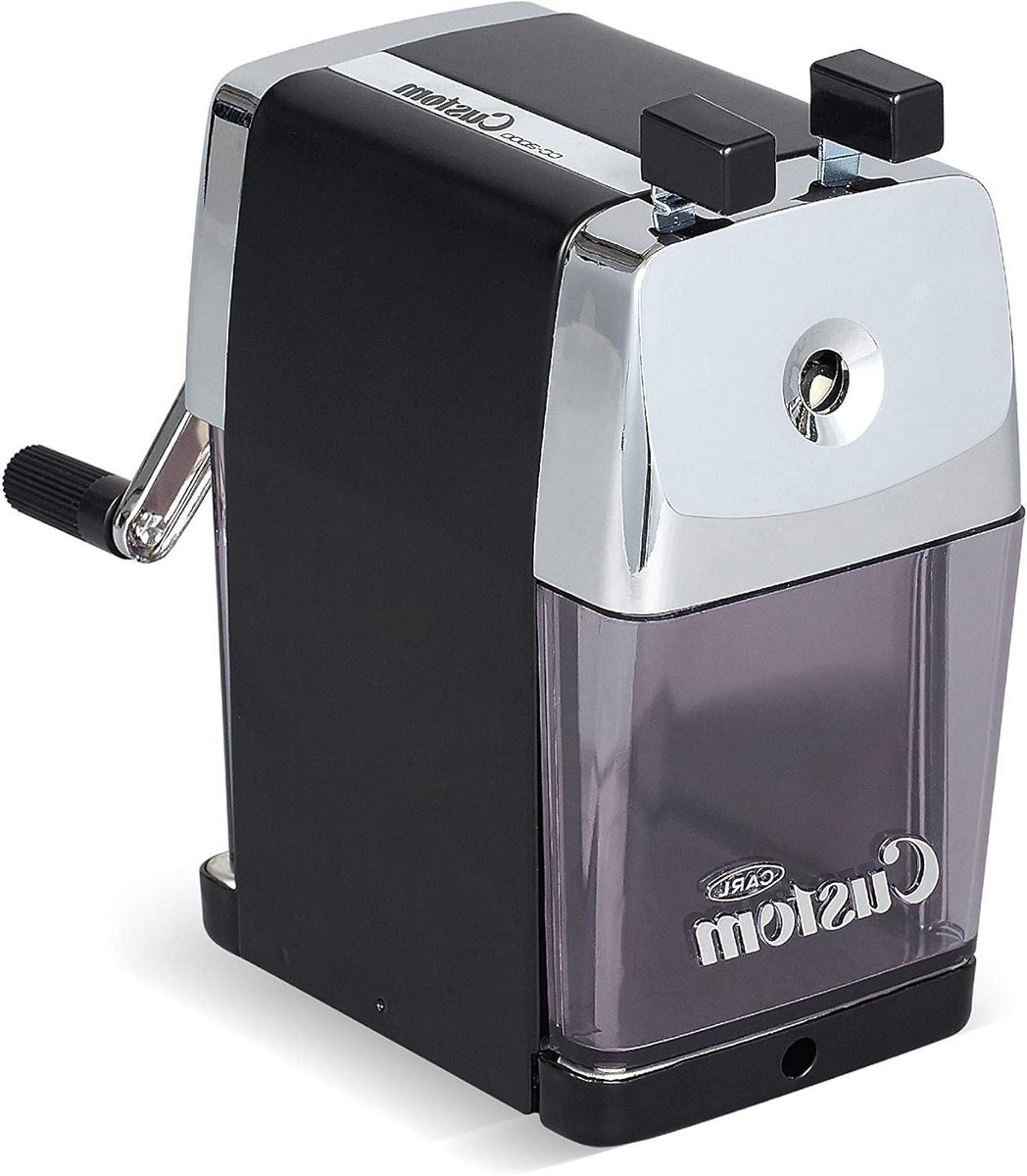 Puntenslijper Handmatig - Bureau Slijper - Potloden Slijpen - Automatische Potloodtrekker - 16.8 cm - Zwart