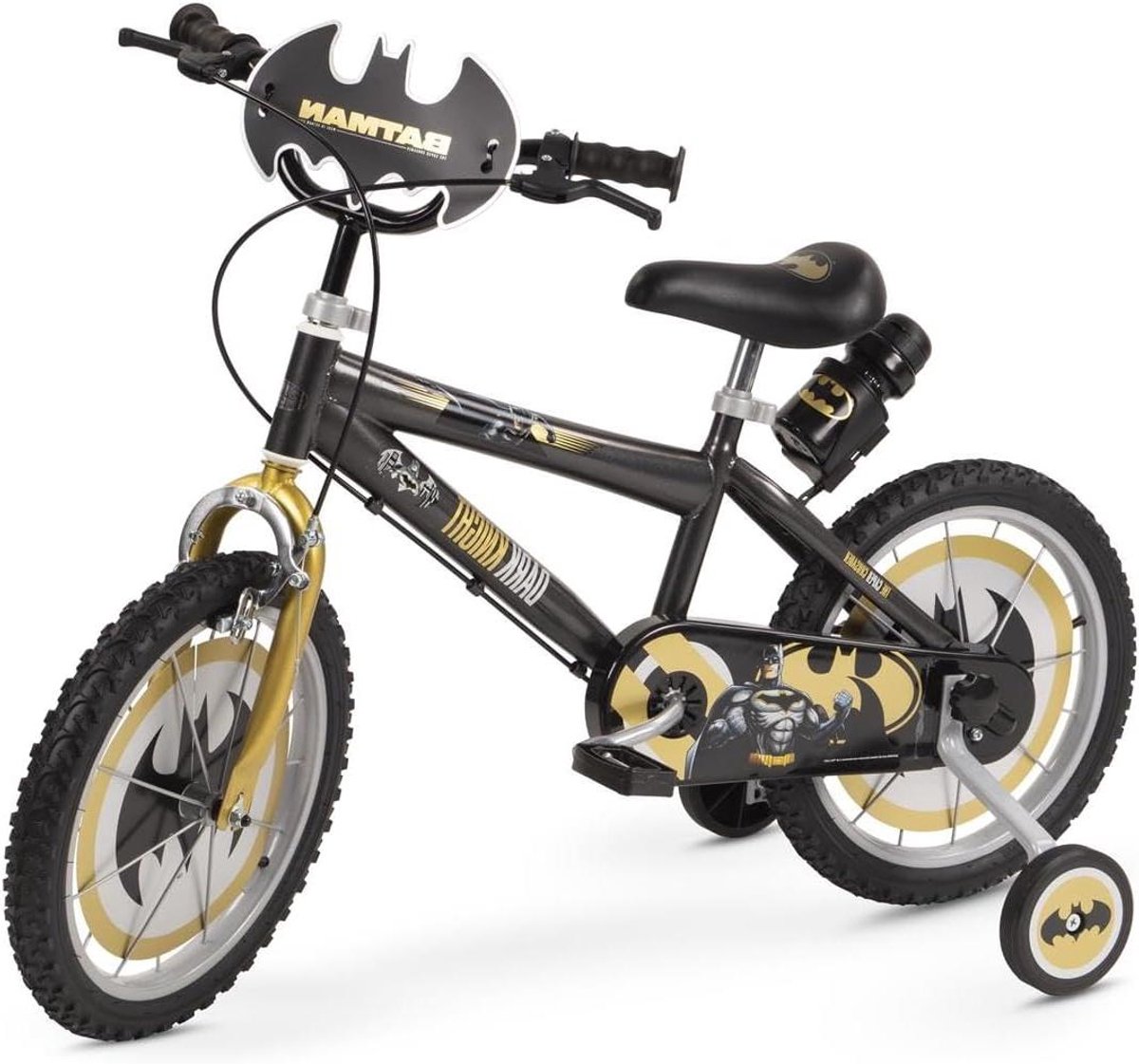Kinderfiets sfiets sfiets Buiten Spelen Superheld Thema 16 inch Zwart