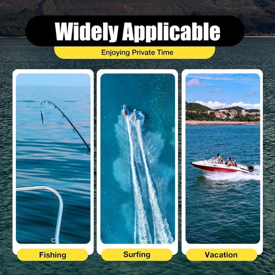 Buitenboordmotor - Benzinemotor Visserboot - Varen Op Water - 4-Takt Luchtgekoeld - 55CC 4PK - Zwart — afbeelding 3