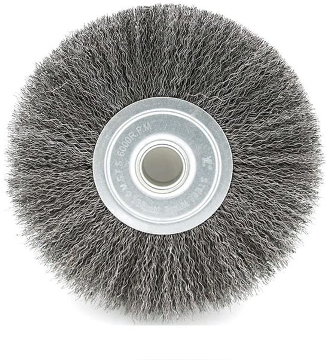 Wielborstel Duurzaam - Roterende Draadborstel - 75mm Buitendiameter - 13mm Gatdiameter - Voor Metaaloppervlaktereiniging - Hoog Rendement - Staalborstel