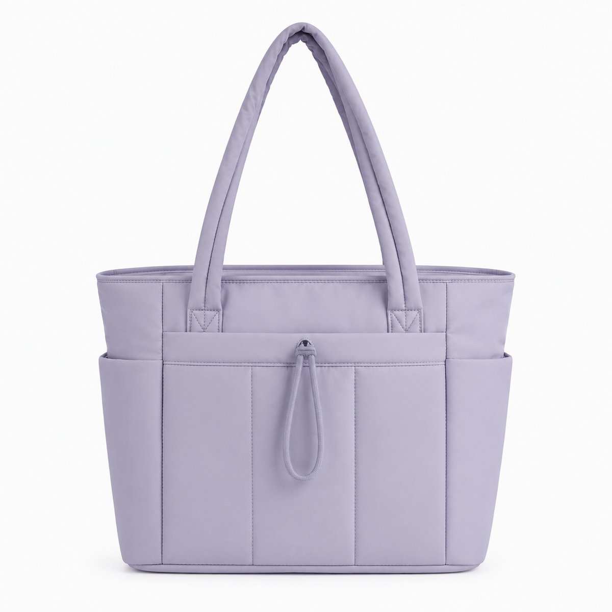VHV - Laptoptas Dames 15,6 Inch - Gewatteerde Handtas van 20 Liter met Laptopvak en 8 Binnenvakken - Voor Werk en Reizen - Paars