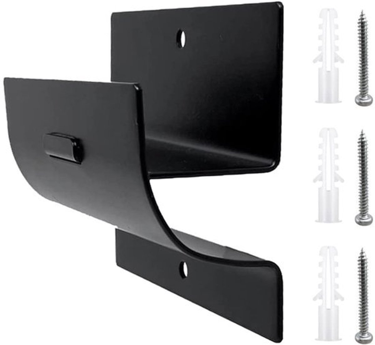 Ladderhaak Heavy Duty - Wandmontage - Garagehouder - Gepoederd Staal - Tot 22,7 kg - Eenvoudig te Installeren - Opberghaak