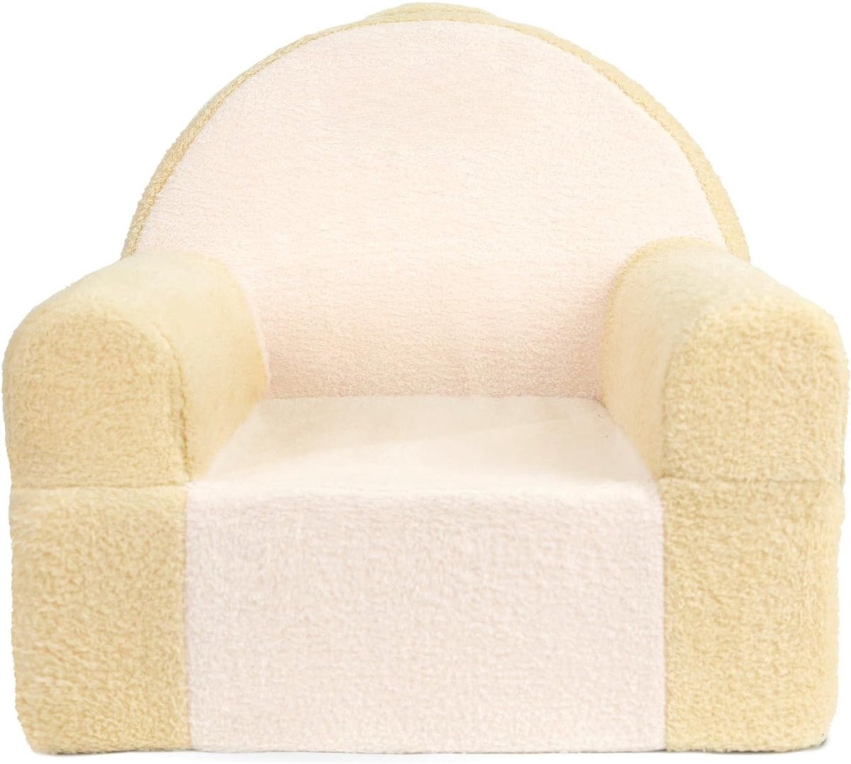 KIRA® Kindersofa - Kinderzetel - Comfortabele Schuim Kinderbank - Beige - 50cm x 44cm x 47cm