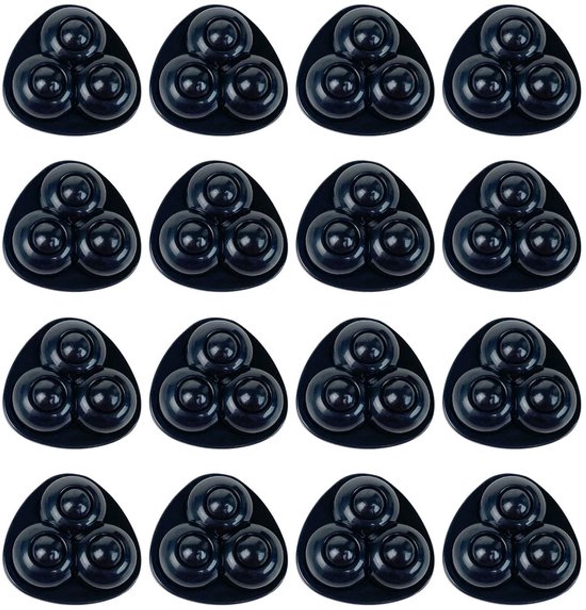 Mini-wielen 360 graden draaibaar - Zelfklevende wielen - Meubelwielen - Zwenkwielen - Stil - 16 stuks, 35x35x15 mm