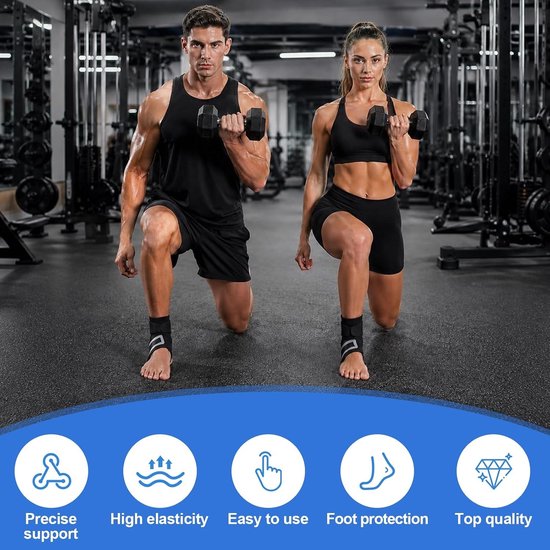 Enkelbandages voor plantaire fasciitis en achillespeesblessures - Ademend en comfortabele voetsteun voor dagelijks gebruik, sport en werk, maat XL — afbeelding 3