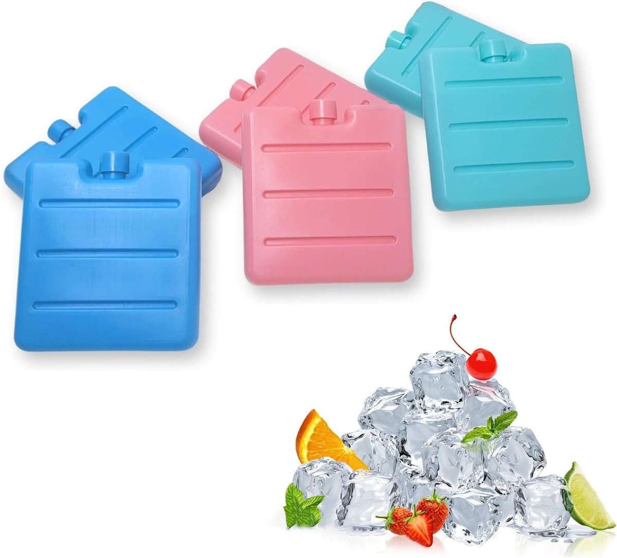 Set van 6 Koelaccu's voor Kleine Koelkasten en Koelboxen - Ideaal voor Koeling en Bewaring