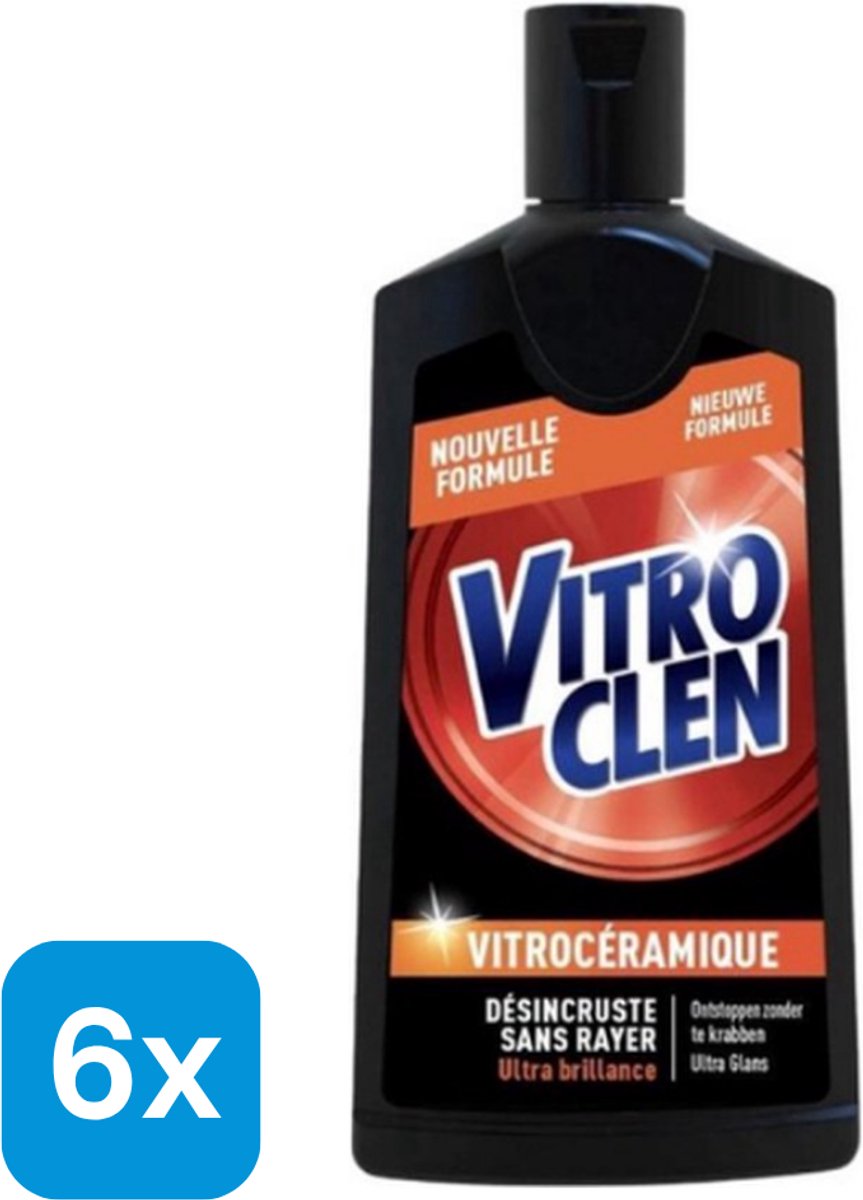 Vitroclen Keramische Reiniger - 6 x 200 ml - Keukenreiniger