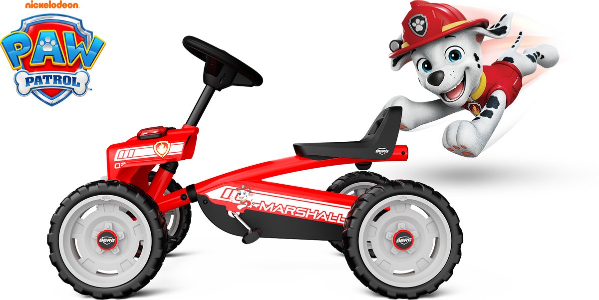 BERG Buzzy PAW Patrol® Marshall Skelter - 2+ jaar - Verstelbare Stoel - Anti-lek EVA banden - Rood — afbeelding 5
