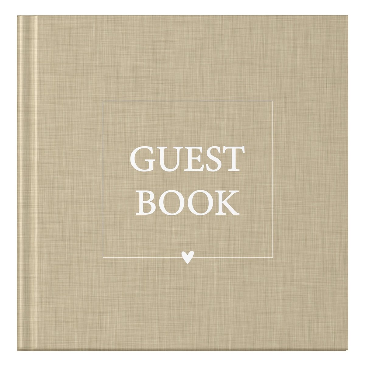 Fyllbooks Guestbook - Linnen Taupe - Universeel