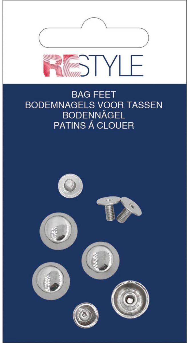 015.14800-010 bodemnagels voor tassen, 13mm, 4st
