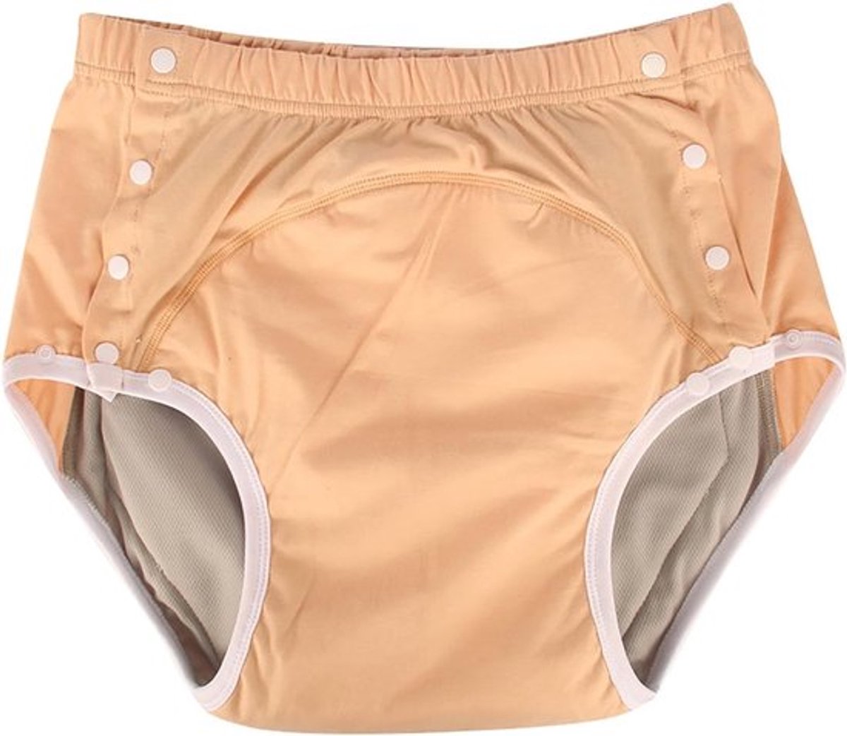 Wasbare incontinentiepants voor volwassenen, ademende en herbruikbare onderbroeken voor urineverlies, geschikt voor ouderen en gehandicapten (L) (oranje)
