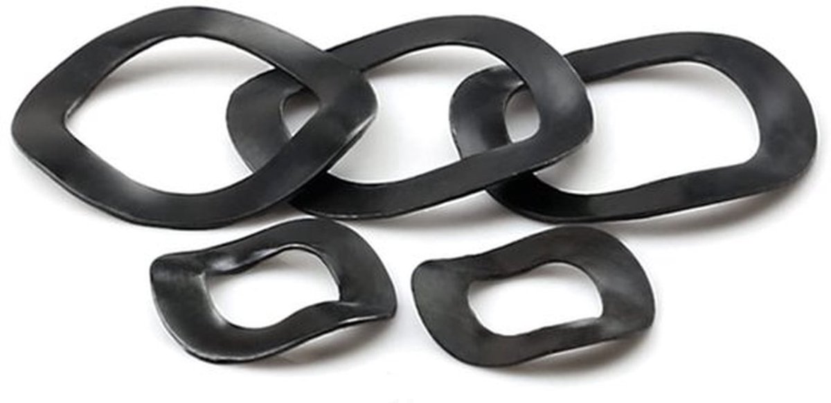 Golfveerring M30x39x0.5mm - 40 stuks, Manganese Staal, Duurzaam, Versterkt, Voor Mechanische Toepassingen