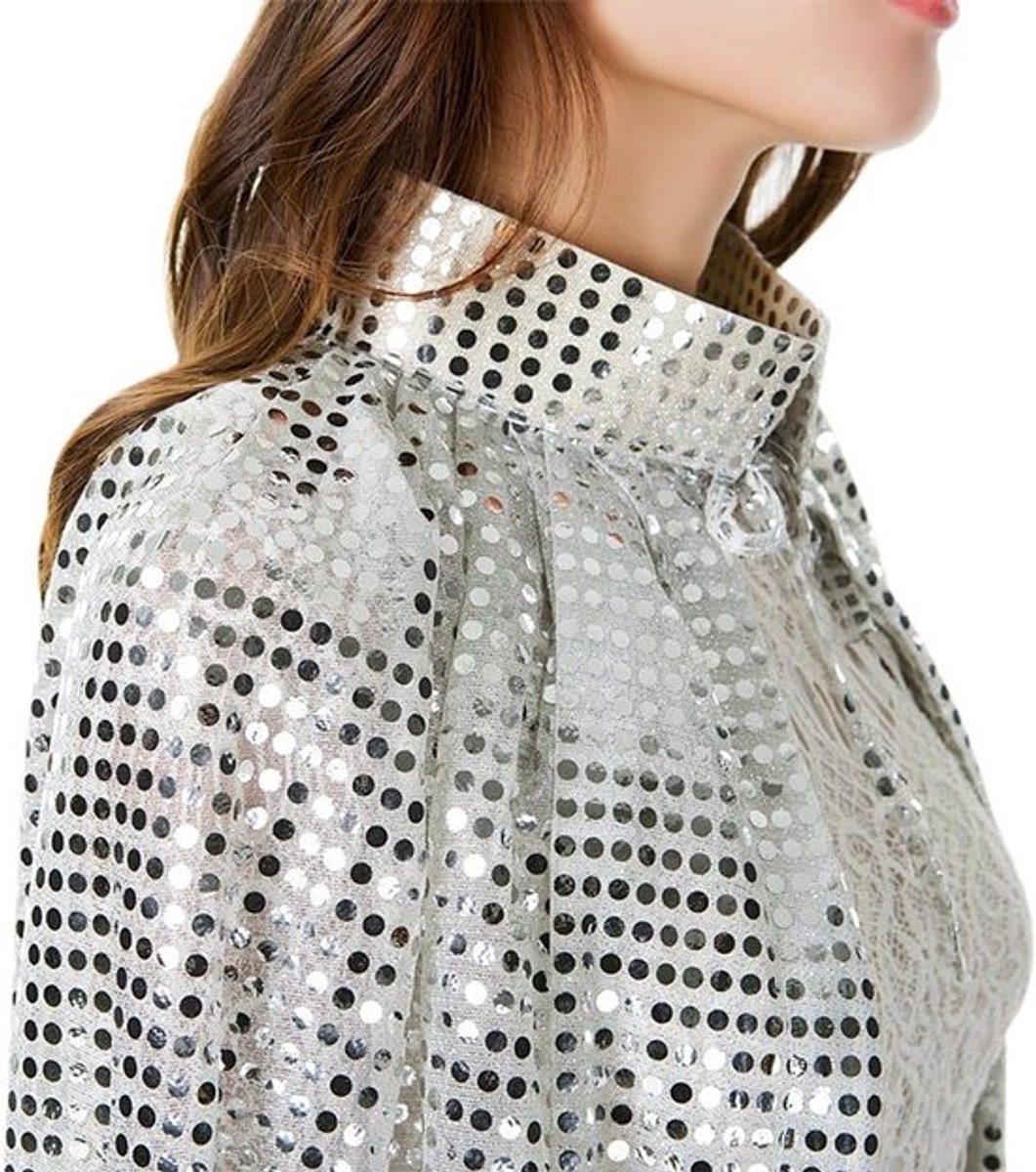 Verkleedcape met Kap voor Volwassenen - Lange Sequin Kostuum voor Halloween en Carnaval, Cosplay Accessoire