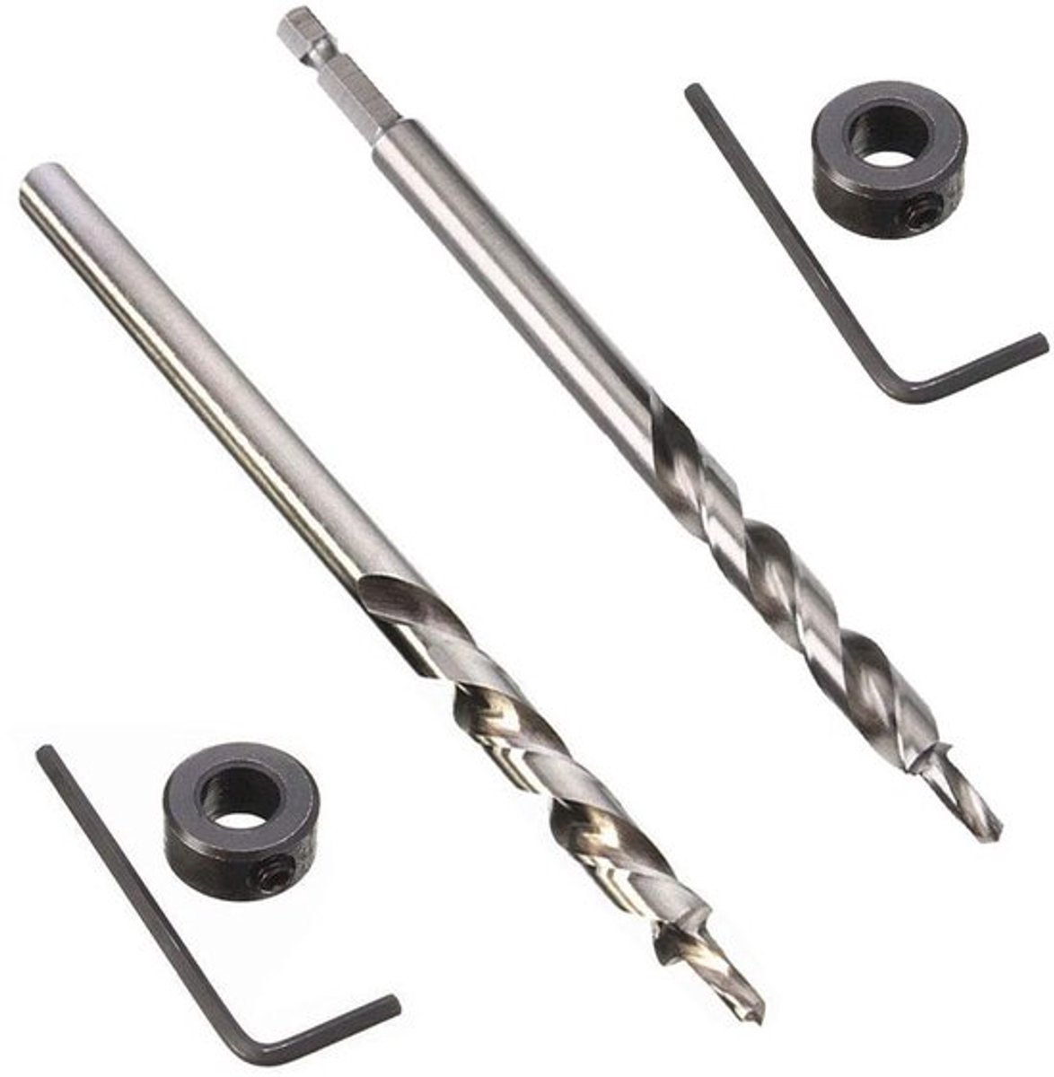 Pocket Hole Schroefboren 9,5mm, hex- rondeschacht incl.