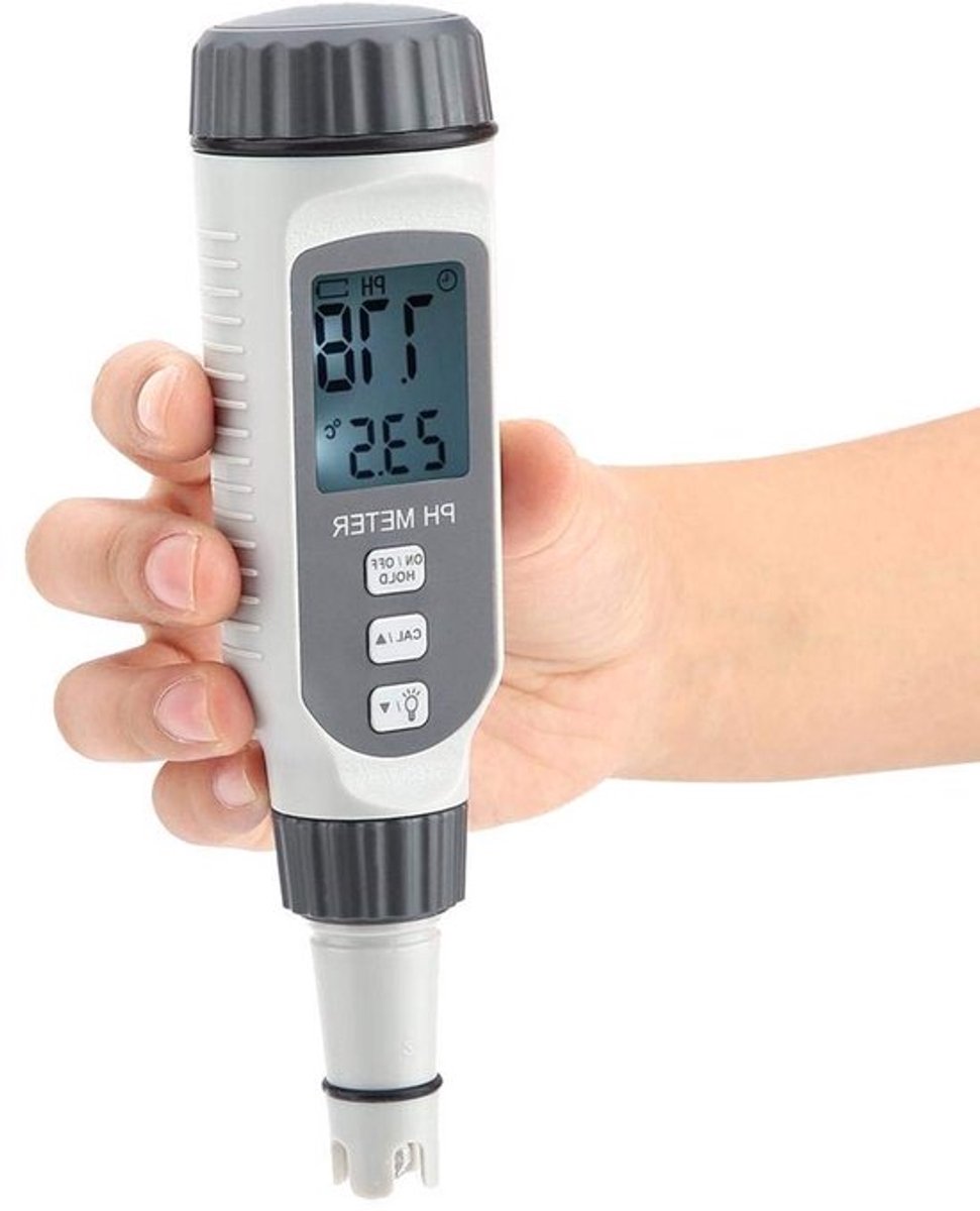 Digitale PH Meter met LCD Display voor Nauwkeurige Water- en Bodemkwaliteitstest, PH Bereik 0.00-14.00