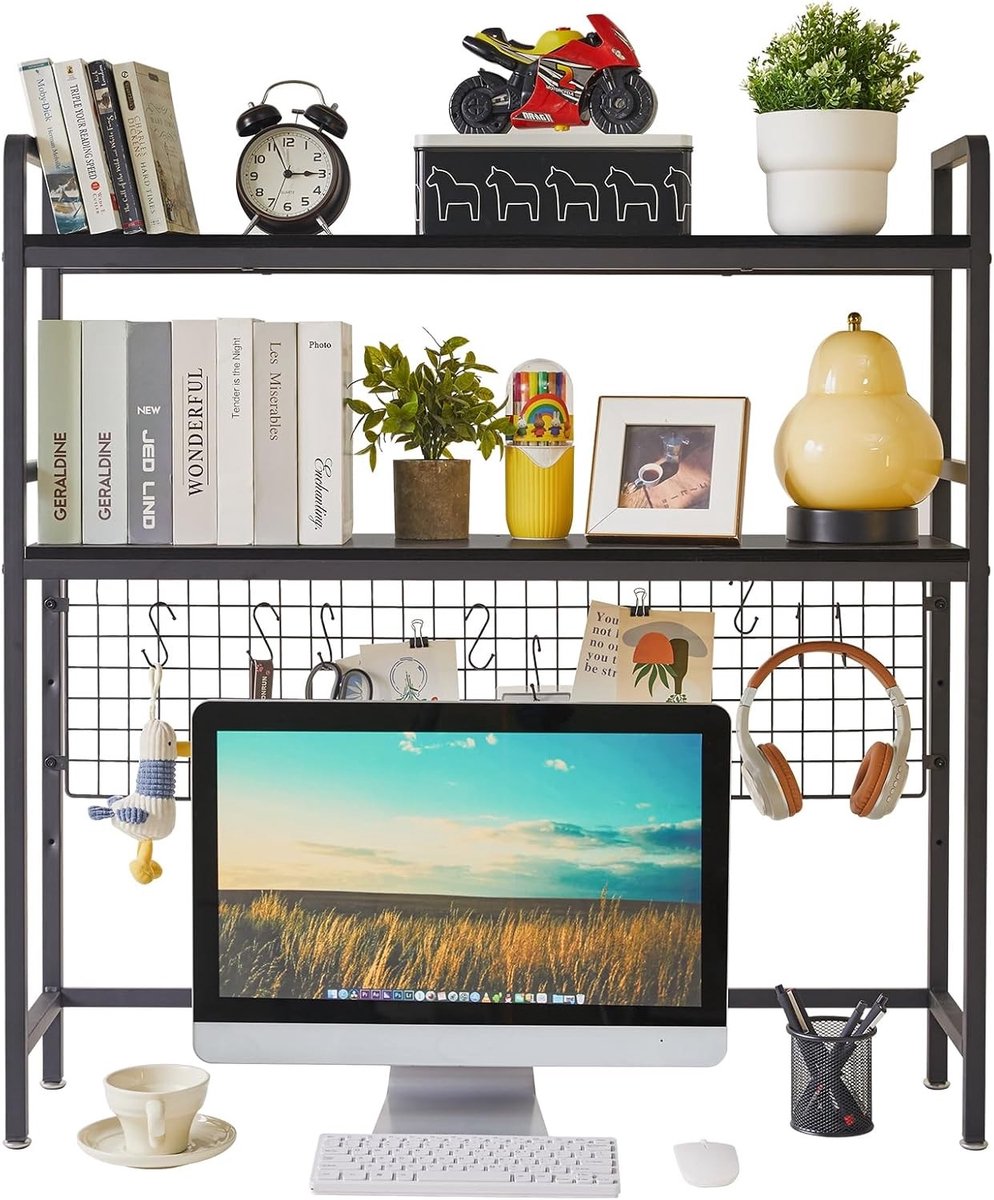 Moderne Desktop Plank voor Organisatie en Opslag - Ideaal voor Thuis en Kantoorgebruik