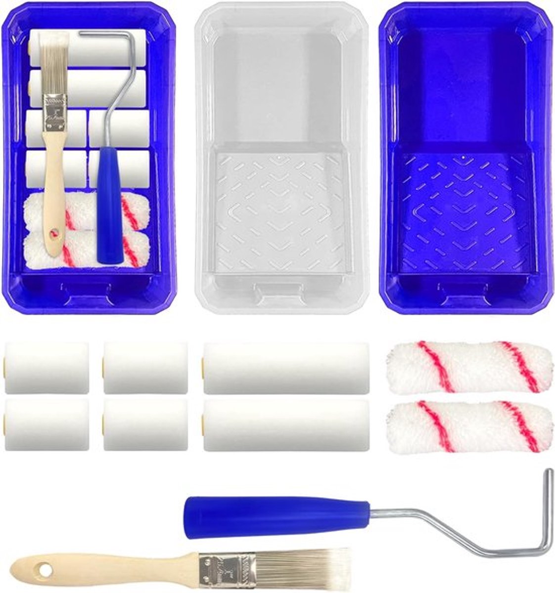 Verfrollerset - Compleet - 12 stuks - Inclusief accessoires