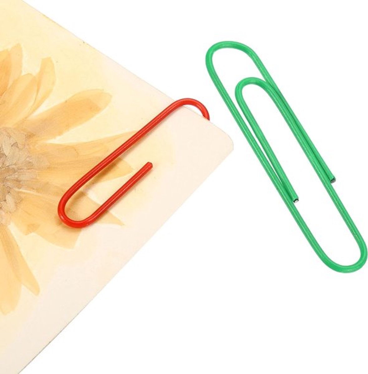 200 Stuks Paperclips, Kantoorclips, Glad Oppervlak in Doos | Houd Bureau Opgeruimd, Perfect voor Kantoor, Creatief Werk en Thuisgebruik (Groen, 5.5cm)
