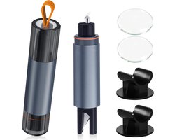 2 Stuks Veiligheidshamer - Gordelsnijder & Ruitenbreker in 1 - Auto Nooduitgang Gereedschap voor Zij- & Achterruit - Draagbare Reddingstool voor Auto, Camper & Boot - Compact & Altijd bij de Hand - Essentieel voor Veilig Rijden - Zilvergrijs