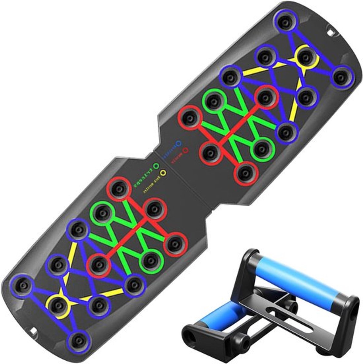 Draagbare Multifunctionele Push Up Board met 14 in 1 Functies voor Krachttraining en Fitness Oefeningen voor Mannen en Vrouwen