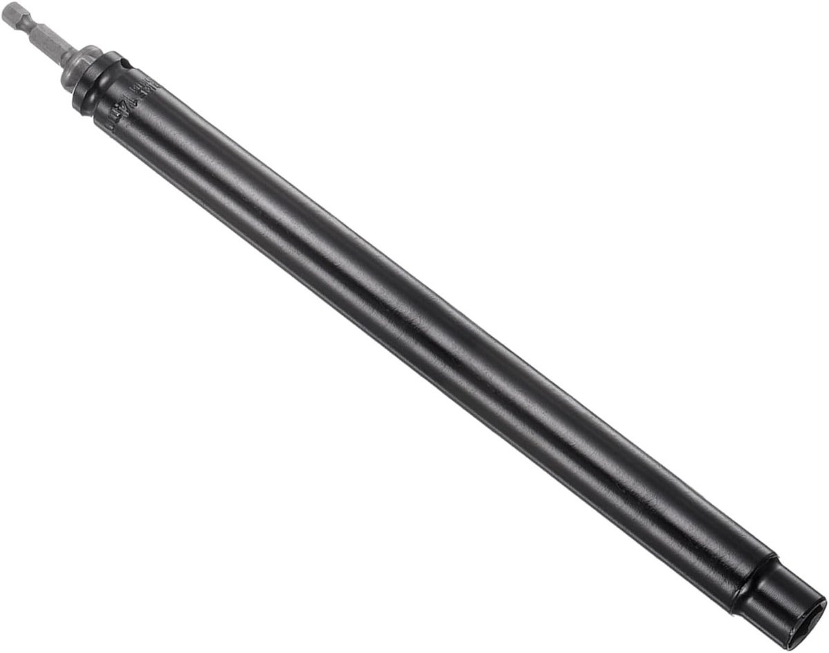 Holle steeksleutel verlenging 14 mm, 300 mm lang, 1/4 inch zeskant aandrijving, voor lange schroeven en bouten, snelwissel en 6-punts moeren