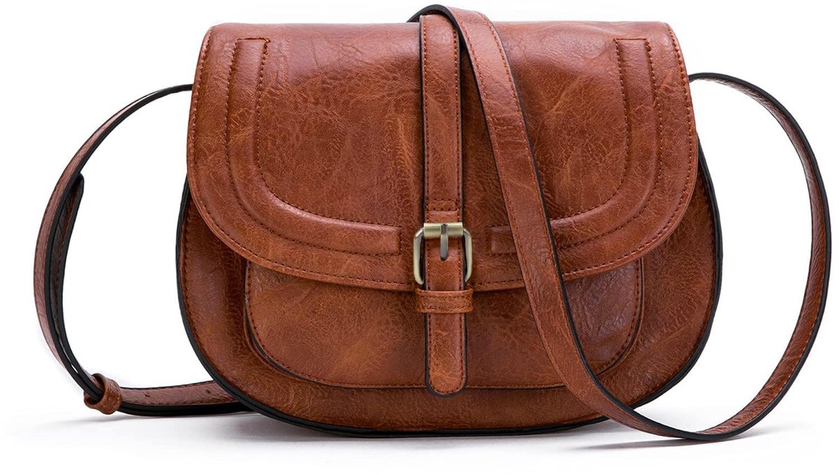 SnelShoppen - Schoudertas Dames Klein PU Leren Handtas Vrouwen met Verstelbare Afneembare Schouderriem, Ideaal voor Feest en Dagelijks Gebruik in Zwar