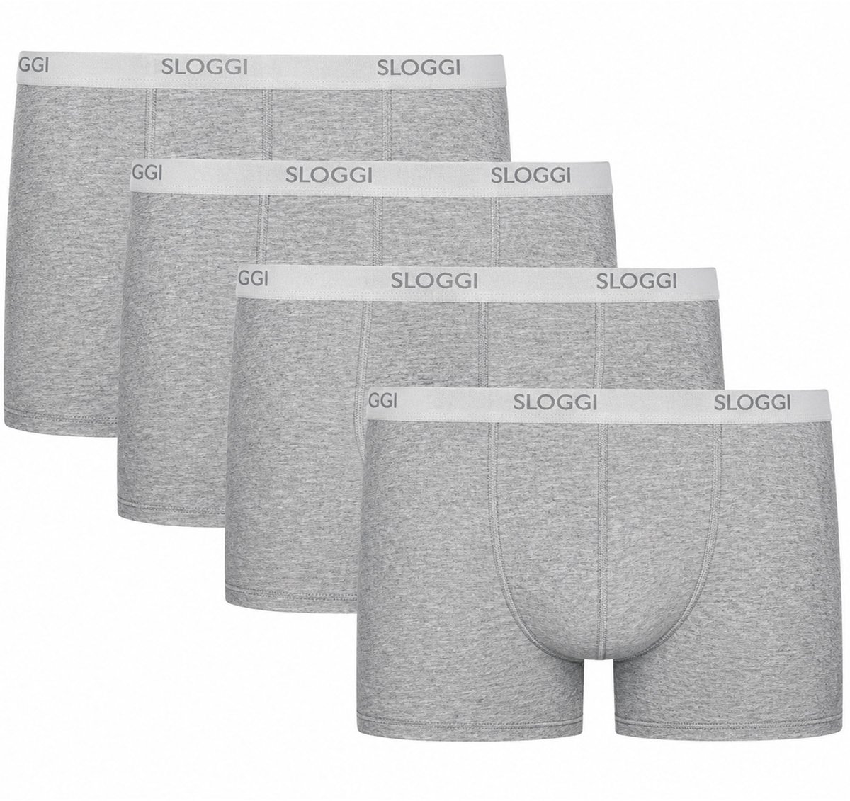 Sloggi men Basic short grijs 4-pack = 3+1 gratis